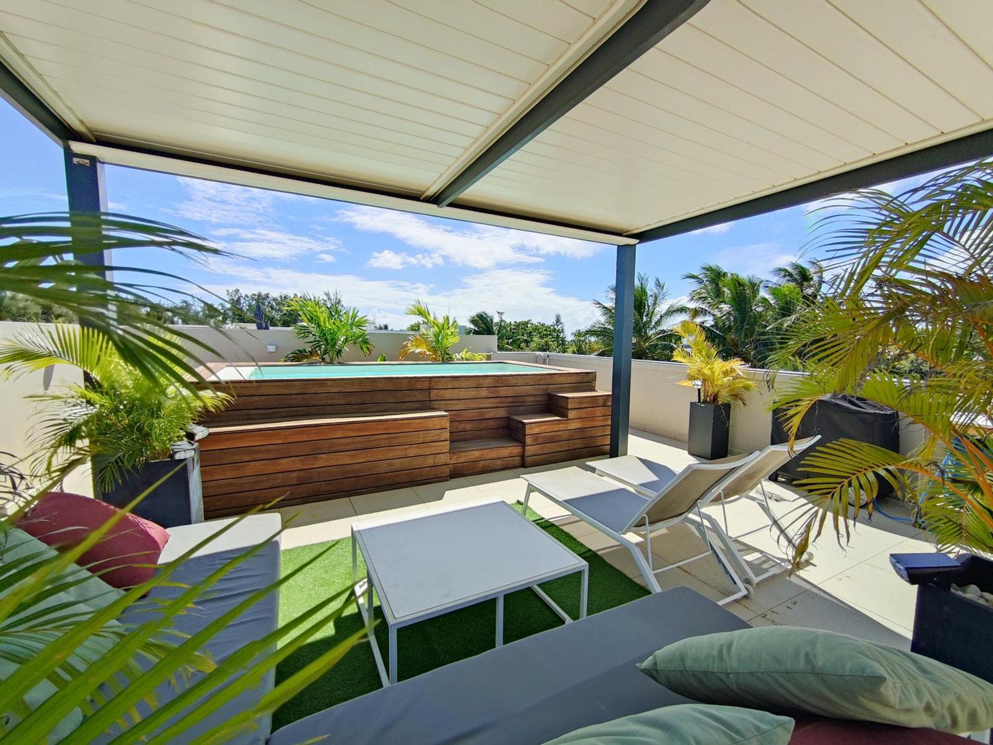 Villa Eden 2 bedroom with Private Rooftop Terrace&Pool, Ki Residences, Pereybère, Grand Baie Esterno foto