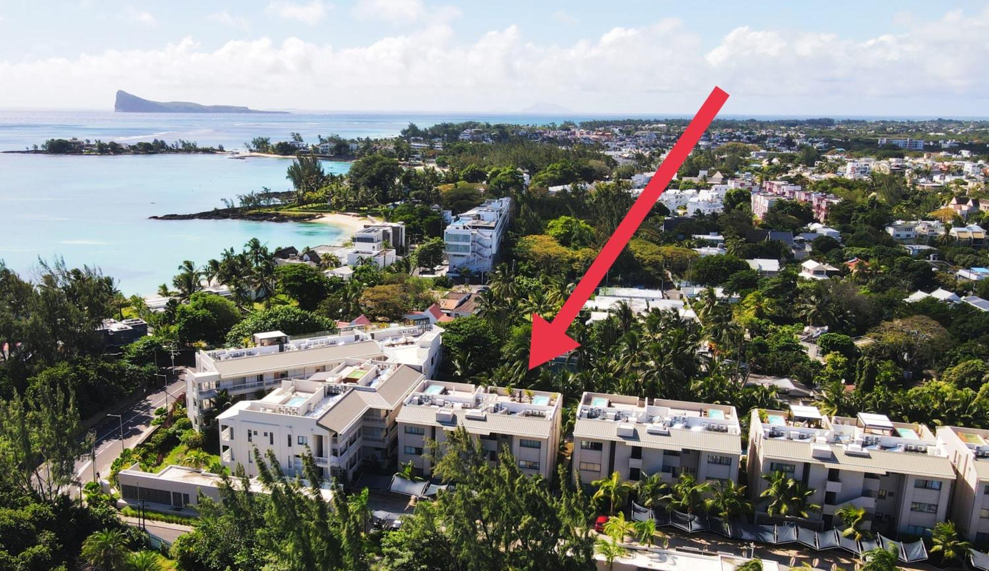 Villa Eden 2 bedroom with Private Rooftop Terrace&Pool, Ki Residences, Pereybère, Grand Baie Esterno foto